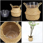 MECCANIXITY Plant Pot Saucer 12 Inch Plastic Round Flower Drip Tray for Indoor Outdoor, Clear Pack of 10 - Image 5
