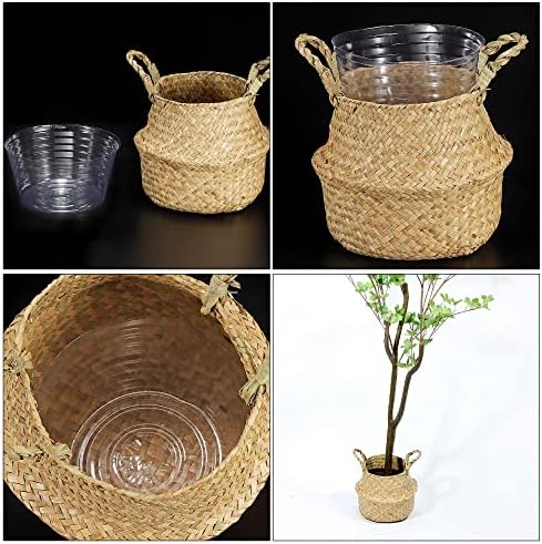 MECCANIXITY Plant Pot Saucer 12 Inch Plastic Round Flower Drip Tray for Indoor Outdoor, Clear Pack of 10 - Image 5