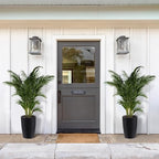 Self-Watering Tall Planter Set – 2 Large 16" & 22" Black Plastic Flower Pots with Drainage, Water Level Gauge – Indoor Outdoor Use, Patio, Porch, Balcony, Garden, Home Office - Image 6