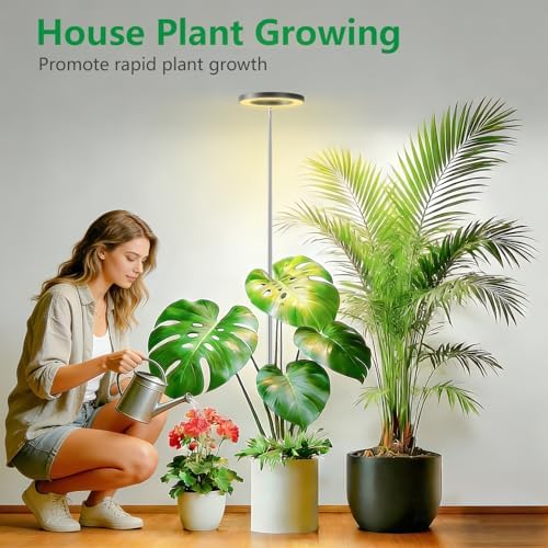 6.3in Grow Light for Indoor Plants, 15W Full Spectrum Halo Plant Lights - Image 5