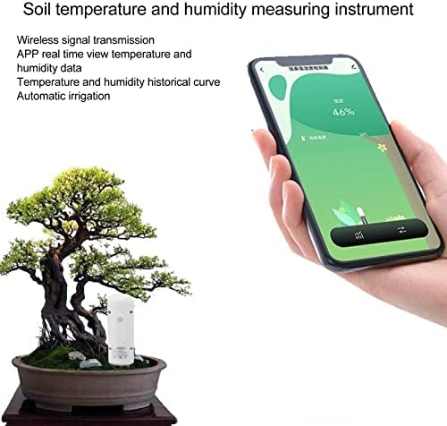 Fockety Plant Monitor Soil Test Kit,Flower Care Soil Tester for Zigbee Smart Plant Intelligent Sensor Plants Detector Bluetooth Monitor for Light Fertility Temperature - Image 4