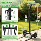 Garden Pot Mover Heavy Duty 175 LBS Plant Mover Cart with Adjustable Grabbing Arm, Strap & Suction Cups, Plant Caddy with Wheels for Indoor Outdoor Planters - Image 4