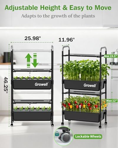 Growell 54 Pods Hydroponics Growing System Kit with Independent Water Pump - Image 5