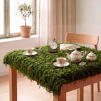 2 Artificial Moss Mat Roll for Wonderland Party, 39 x 39 Inch, Green - Image 4