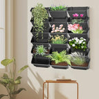 18-Planter Vertical Garden Wall Planter with Auto Drip System - Image 2