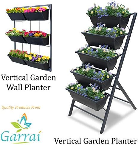 Vertical Wall Planter with 6 Removable Pots for Indoor or Outdoor - Image 6