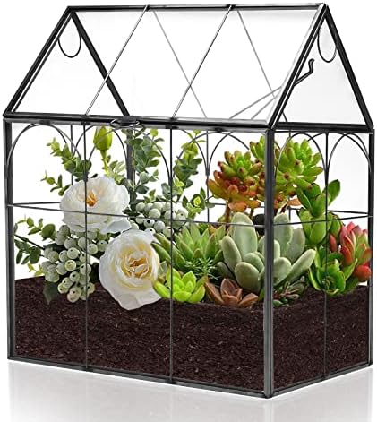 Geometric Plant Terrarium with Lid, House Succulent Terrarium Kit - Image 6