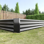 8x4x1ft Metal Raised Garden Bed, Rectangular Outdoor Planter Box for Vegetables, Flowers & Herbs, Large Deep Root Elevated Garden Bed for for Backyard (Black, 8x4x1ft) - Image 3