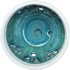 W&W Orchid Pot with Holes and Saucer for Repotting, Teal Mix, 6.5" - Image 3
