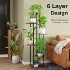 Bamworld Tall Plant Stand Indoor Corner Plant Shelf for Multiple Plants - Image 4