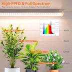 Bstrip 2ft Grow Light for Indoor Plants, 6-Pack Full Spectrum LED Strips - Image 5