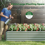 NAVINE 8x4x2ft Outdoor Metal Raised Garden Bed, Metal Planter Box, 4-Pack - Image 3