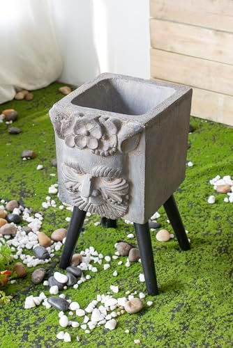 11" x 13" x 22" Greek God Statue Planter with Legs - Image 3
