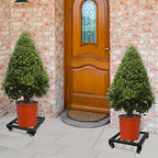 2 Pack 12 Inch Plant Caddy with Wheels, 380 Lb Metal Dolly, Locking Casters - Image 5