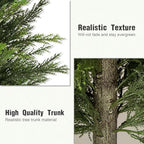 6 ft Artificial Topiary Cedar Trees Set of 2 for Outdoor - Image 3