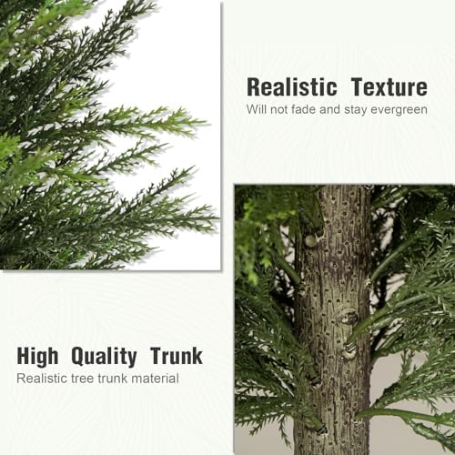 5 ft Artificial Topiary Cedar Trees Set of 2 for Outdoor - Image 3