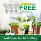 SANSI Grow Lights for Indoor Plants, 30W Clip-On Gooseneck LED Plant Lights - Image 2