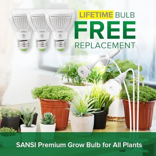 SANSI Grow Lights for Indoor Plants, 30W Clip-On Gooseneck LED Plant Lights - Image 2