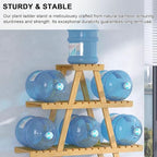 Plant Stand Bamboo for Indoor Outdoor 3 Tier Plant Shelf Flower Pot Holder Ladder Rack for Windowsill Garden Balcony Living Room Patio,Walnut - Image 3