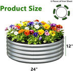 3PCS 3x3x1FT Galvanized Metal Raised Garden Bed,Outdoor Planter Box for Vegetables - Image 2