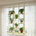 Window Plant Shelves Hanging Rack for Indoor Home Decor, 8-Tier by Drconox