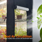 Bstrip Indoor Greenhouse with Grow Light Oxford Cover, 35.4x13.8x59in - Image 6