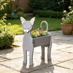 Animal PVC Flower Pot, Oriental Shorthair Shaped Succulent Planter Flower Holder for Garden Patio Balcony Window Sill, for Birthday Pet Lovers, 27x17cm(11x7in) - Image 2