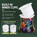 Decorative 3D Puzzle Vase with Planting Cup for Succulents&Small Flower - Image 3