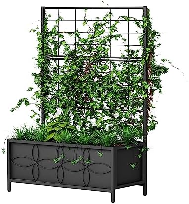 Zhongma Sturdy Raised Garden Bed with Trellis (15.75 x 35.43 x 48.8 in) for Vegetables Flower, Planter Box for Backyard Patio Balcony - Image 7