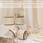 Vintage Ceramic Flower Pot, 6.5 & 9in, with Drainage & Filter - Image 5