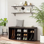 DINZI LVJ Long Wall Shelves, 31.5" Wall Mounted Shelves with Metal Brackets - Image 5