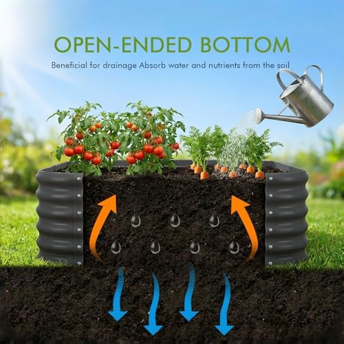 Besebay 2-Pack 4x1.5ft Galvanized Raised Garden Bed, Outdoor Planter Bed, - Image 4
