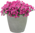 Sunnydaze Anjelica 15.25'' Large Plastic Planter Pot for Plants, Gray by SunnydazeDecor