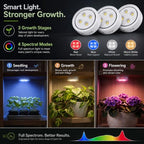 3 Pack Rechargeable Grow Light for Indoor Plants, Magnetic Plant Lights - Image 3