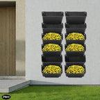 Vertical Wall Planter with 24 Pots, Wall-Mounted Hanging Garden Planter - Image 5