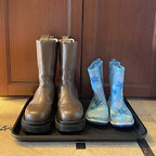 Boot Tray for Entryway Indoor, Heavy Duty Shoe Mat Tray 3 Packs, 16.7"x12.8" Waterproof Shoe Trays - Image 4