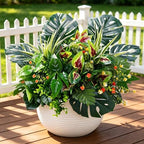 GTIDEA 20 Pcs Artificial Plants Outdoor UV Resistant Faux Greenery Stems by GTIDEA