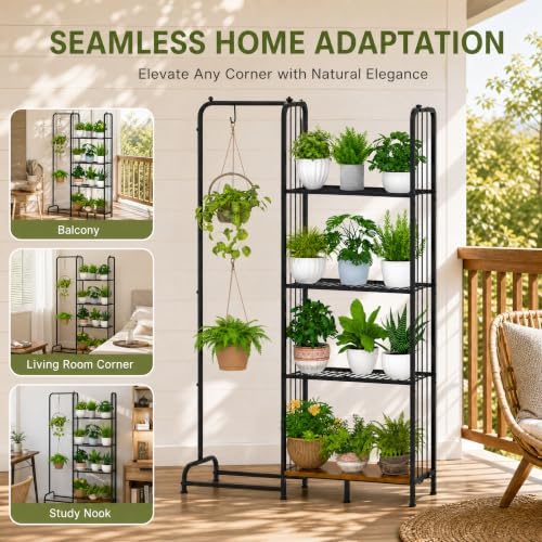 Honkazita 4 Tiered Plant Stand Indoor Outdoor with Dividers - Image 4