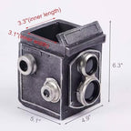 Camera Decorative Planter Plant Gift - Desk Decor Succulent Pot for Indoor Plants Vintage Camera Home Shelf Office Decor Small Flower Pot with Drainage - Image 6