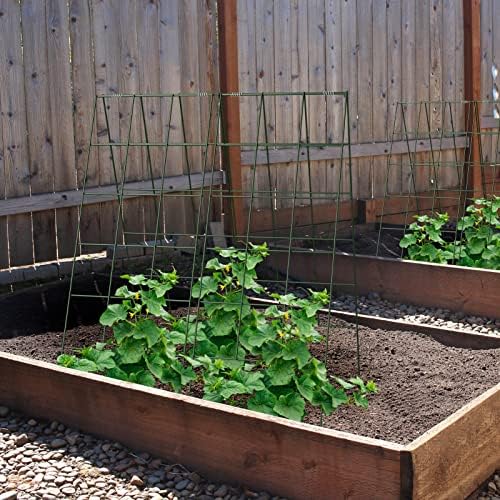 AGTEK 2 Packs 18" x 46" Foldable Cucumber Trellis for Cucumber, Climbing Plants, Vegetable Flowers - Image 6