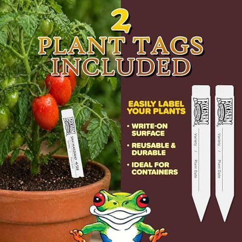 FoxFarm Happy Frog Potting Soil with 2 Plant Tags, 12qt (4 Pack) - Image 7