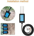 Soil Moisture Sensor, 4-20MA Output Waterproof Greenhouse Soil Moisture Humidity Sensor Tester Meter - Image 3