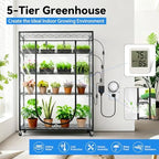 JESLED Indoor Greenhouse with Grow Light, 47.2x13.8x70IN - Image 3