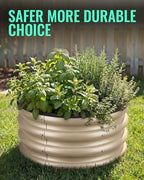 ZXZYHFTY Round Raised Garden Bed Set, 2 Pack, 2 x 2 x 1 Ft, White - Image 3