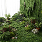 2 Artificial Moss Mat Roll for Wonderland Party, 79 x 39 Inch, Green - Image 4