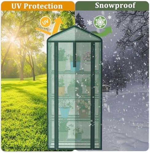 4-Tier Mini Greenhouse for Indoor Outdoor - Image 3