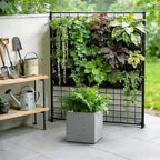 Kante Accent Square Pale Gray Concrete Planter 12" W, Outdoor - Image 4