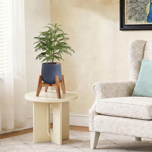 Wooden Plant Stand Indoor, Acacia Wood Mid Century Planter Stand, 2 Pack - Image 6