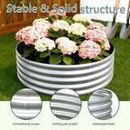 2PCS 4x4x1FT Galvanized Metal Raised Garden Bed,Outdoor Planter Box for Vegetables - Image 6
