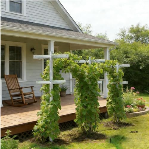 MRGARDEN 5-Feet Grape Vine Trellis 2packs for Raspberry, Grape Vines, Outdoor Climbing Plants, Heavy Duty Fiberglass Stake Vineyard Trellis, Rust-Proof, Easy to Install Garden Trellis - Image 4